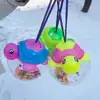 Mini Tanque de Peces Pequeño Botella Portátil para Peces Infantil Botella para Tortugas Caja Transparente para Tortugas Pato Amarillo Grande Caja para Mascotas Puesto Venta Directa de Fábrica