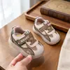 Zapatos de paseo de cuero suave con bloques de color para bebés niños, Zapatos de suela blanda con velcro para niñas, Tenis con suela luminosa para bebés y niños pequeños