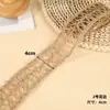 No. 1-7 Encaje Envuelto en Cuerda de Cáñamo Retro DIY Tejido a Mano Material Decorativo Versátil Cuerda Creativa de Doble Cara o Cara Única