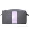 Bolsa de Armazenamento com Zíper para Organizar Roupas, Colchas, Bolsa de Armazenamento, Bolsa de Embalagem para Mala, Roupas à Prova de Umidade, Grande Capacidade, Portátil