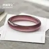 Pulsera de Ágata Calcedonia Morado Uva Hielo Emperador Morado al por Mayor para Mujer Tira Estrecha Versátil Jade Jade Rosa Seco