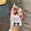 Llavero Kabi Bala con forma de mochila escolar con diseño de descompresión creativa que cambia de cara, colgante para bolso de pareja de pandas de dibujos animados, pequeño regalo