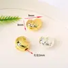 Contas Espaçadoras Coração de Pêssego Douradas com Cobre de Alta Retenção de Cor com Furo Grande Acessórios para Pulseira Colar DIY Atacado