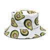 Sombrero de Pescador Personalizado Transfronterizo para Mujer, Estampado de Aguacate, Sombrero de Cubeta Hip-Hop, Moda Masculina Europea y Americana, Sombrero Versátil para el Sol y Anti-Sol