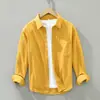 Comércio Exterior Transfronteiriço Dropshipping Aliexpress Mais Vendido Alta Qualidade Algodão Lavado Primavera Camisa Casual Versátil Jaqueta Camisa para Homens
