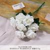 Ramo Falso de Capuchino de 9 Cabezas Simulado Arreglo de Flores Artificiales de Seda Flor de Plástico Decoración de Boda Decoración de Sala de Estar