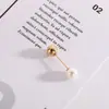 Aperto na cintura pin aperto na cintura artefato broche de pérola artificial strass fivela anti-exposição pino reto pino curvo pino atacado