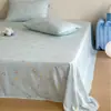 Sábana de una pieza de gasa de doble capa 100% algodón estilo coreano ins, algodón puro, fresca y simple, ropa de cama para dormitorio individual/doble 120*230