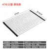 Estante escurridor de acero inoxidable para cocina doméstica, estante escurridor multifuncional para fregadero de almacenamiento plegable, estante de almacenamiento con filtro de agua para platos y cuencos