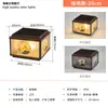 Pilar de Portão de Villa Luz Solar para Jardim Externa, Pátio Rural Novo Estilo Chinês Quadrado Impermeável para Pilar de Cerca