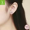 Aretes de Mujer de Plata Esterlina 925 de Venta Caliente Transfronterizo Europeo y Americano Aretes de Moda Simples y Elegantes de Mariposa de Ensueño Sce452