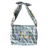 Bolsa de Teléfono Móvil Estilo Ins de Moda para Mujer para Ir al Trabajo en Primavera y Verano Nueva Bolsa Pequeña de Tela con Flores Bolso de Teléfono Móvil Bordado con Flores de Moda