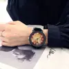 Reloj distintivo estilo coreano Harajuku para estudiantes mujeres Estilo coreano Simple Moderno Retro Cielo Estrellado Casual Hombres bigbang
