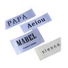 Tejido de ropa personalizado de fábrica Marca cuello Marca diseño libre logo máquina de ganchillo tejido Marca principal Marca registrada de textiles para el hogar personalización