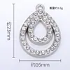 Estilo Coreano Sencillo Elegante Creativo Zircón Colgante Gota de Agua Accesorios DIY Aleación Galvanizada Colgante Individual Joyería Collar Pulsera