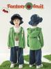 Wulibuyi Meninos 2025 Nova Mochila de Frutas Tops com Capuz de Manga Longa Moda Outono Casual Top Infantil