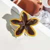 Lindo pasador de pinza para el pelo con estampado de frutas para mujer, pinza de tiburón dulce transfronteriza para peinar el cabello, nuevo accesorio para el cabello de plumeria Amazon
