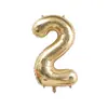 Globos de Foil de Aluminio Platino de 40 pulgadas Versión Americana para Decoraciones de Fiesta de Primer Cumpleaños de Bebé
