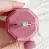 Moderna Nueva Joya de Regalo Exquisito Anillo de Zirconia Cuadrada y Redonda para Mujer Fuente de Suministro R213C