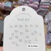 Acessórios para Unhas Aurora Mini Laço Laço Flutuante Decoração de Unha Conjunto de Diamantes Caixa Brincos Atacado Capa de Celular