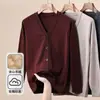 Suéter de Lana Cachemira Hengyuanxiang Cárdigan de Punto para Hombre Chaqueta Otoño e Invierno 2025 Nuevo Suéter Ropa de Abrigo para Hombre