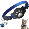 Modelo Patentado Adecuado para Estuche Protector de Rastreador Airtag, Collar de Cuadros con Cascabel, Collar para Gato en Stock