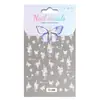 Portavelas Aurora Pegatinas para Uñas Mariposa 5D en Relieve Lujo Ligero Brillo de Concha Pegatinas para Uñas Accesorios Arte de Uñas Estilo Tj