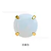 F136 Aleación de Titanio Base de Cuenco Dorado Garras Engastadas Circonita 5A Brillante 0.9 Rosca Interna Labio Stud Pendiente Piercing Accesorio