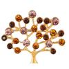 Europa y Estados Unidos serie de Navidad joyería diamante colorido árbol de Navidad ramillete accesorios de aceite broche ventas directas de fábrica