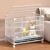 Hebilla Gruesa para Jaula de Perro para Perros Pequeños y Medianos Jaula Reforzada para Perros de Interior Perrera con WC Jaula para Gatos y Perros Jaula para Mascotas