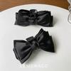 Horquilla de lazo negro estilo coreano con clip grande para la parte trasera de la cabeza, accesorio para el pelo con clip de tiburón para mujer, 2022