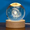Venta al por mayor directa de fábrica sistema solar galaxia luna creativo 3d grabado láser bola de cristal luz nocturna