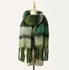 En stock más vendido bufanda de mohair estilo Mori otoño e invierno bufanda retro versátil luz de lujo tacto de alta gama bufanda cálida chal