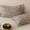 Fundas de Almohada Florales Pequeñas, un Par de Fundas de Almohada de Gasa de Algodón Puro 2026 Nuevas, Anti-Aceite para el Cabello, Funda Interior para Almohada 48X74