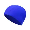 Gorros de Natación de Tela de Poliéster al por Mayor de Fábrica, Alta Elasticidad, Universales para Adultos, Color Sólido y Estampados, Gorros de Natación de Cartón Empaquetados Individualmente