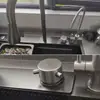 Grifo para Lavabo de Cascada Feiyu, Lavabo para Verduras, Núcleo de Válvula Cerámica, Salida Doble Fría y Caliente, Interruptor Giratorio, Accesorios de Cocina