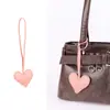 Colgante de Bolsa Casual de Cuero PU Corazón de Melocotón Corazón Relleno de Algodón Cuero Regalo de Pareja Colgante de Llavero Fábrica Venta al por Mayor