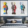 Tela de Fondo Nórdica Kaws Sesame Street Tela de Fondo de Dibujos Animados Tela de Pared para Transformación de Habitación Decoración de Cabecera Tela Colgante para Animación en Vivo