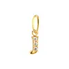 Nuevo Colgante de Acero Inoxidable Letra Zirconia Venta Caliente Accesorios para Collares Pendientes DIY 26 Dijes de Letras Inglesas A-Z