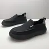 Zapatos de lona transpirables para todas las estaciones para hombre, zapatos tipo mocasín para hombre perezoso, nuevo estilo 2026, zapatos de lona ligeros, cómodos zapatos casuales para hombre