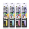 Cepillo de dientes de cerdas para hombre con forma de ola para adultos, cabeza grande para el hogar, cerdas medias, empaque individual