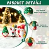 Materiales para decoración DIY de escena navideña transfronteriza: Papá Noel, muñeco de nieve, árbol de Navidad, renos, adornos de micro paisajismo