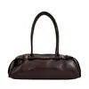 Bolsa feminina de grande capacidade para trabalho e deslocamento, bolsa baguette fosca vintage de outono e inverno, bolsa de ombro e sob o braço feminina da moda