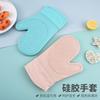 Luvas Domésticas de Silicone Isolantes de Calor Estilo Nórdico Anti-Escaldamento Isolantes de Calor Micro-ondas Antiderrapantes Algodão e Espessamento Resistência a Altas Temperaturas