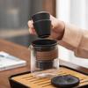 Juego de té de viaje, ideal como regalo de negocios de alta gama, para exteriores, una tetera, dos tazas, para acampar, tetera portátil Express Cup, venta al por mayor