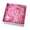 Venta al por mayor de fábrica papel de rafia triturado relleno para caja de dulces de boda varios colores papel plisado 1 kg