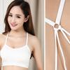 Sujetador Deportivo de Espalda para Mujer Tiktok, Sujetador Inalámbrico Fino para Pecho Pequeño, Ropa Interior para Estudiantes, Chaleco de Yoga Cruzado