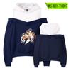Suéter periférico de animación CLANNAD de la gran familia Tuanzi para chica fresca, con hombros descubiertos, sudadera con capucha de dos piezas falsas