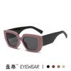 Nuevas gafas de sol poligonales de moda europea y americana, gafas de sol vintage tipo caja para hombres y mujeres, gafas de sol de calle al por mayor