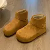 Zapatos Casuales de Algodón de Alta Gama Estilo Coreano para Mujer, Moda Nueva Otoño e Invierno 2025 Versátiles Cómodos Simples Zapatos de Algodón para Mujer